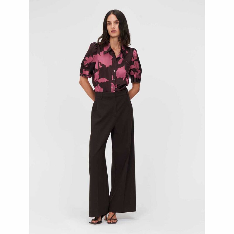 Veronika Maine Bi Stretch Suiting Flared Pant image number 2